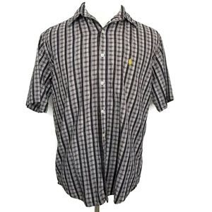 Polo Ralph Lauren M Medium Shirt Plaid Black White